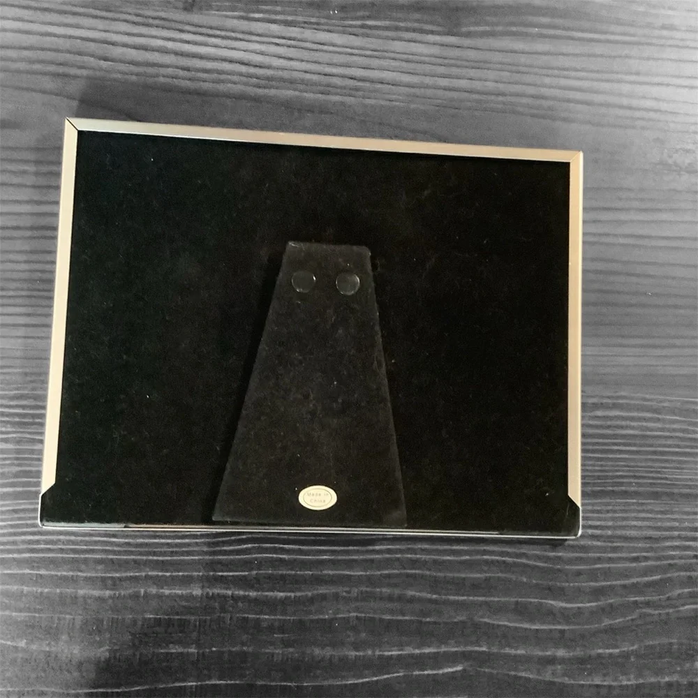 Silver and black skulls and bats picture frame (Tabletop)